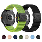 Cinturino per orologio in nylon intrecciato con fibbia a paracadute e motivo montano, con punta in metallo., For Samsung Galaxy Watch8 / Watch8 Classic