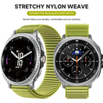 Cinturino per orologio in nylon intrecciato con fibbia a paracadute e motivo montano, con punta in metallo., For Samsung Galaxy Watch8 / Watch8 Classic