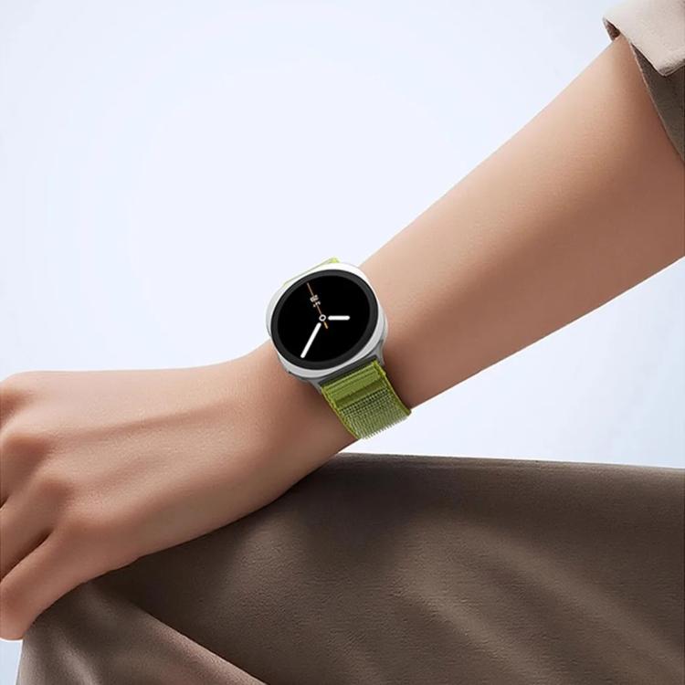 Cinturino per orologio in nylon intrecciato con fibbia a paracadute e motivo montano, con punta in metallo., For Samsung Galaxy Watch8 / Watch8 Classic