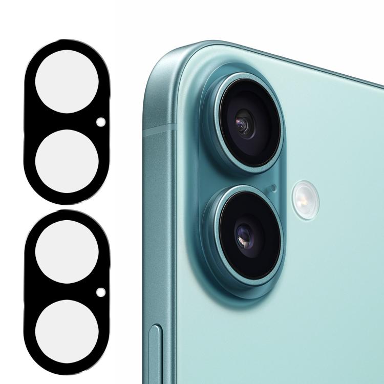 2 pellicole in vetro temperato ENKAY Hat-Prince Black 9H per obiettivo fotocamera posteriore., For iPhone 17 Pro Max, For iPhone 17 Pro, For iPhone 17, For iPhone Air