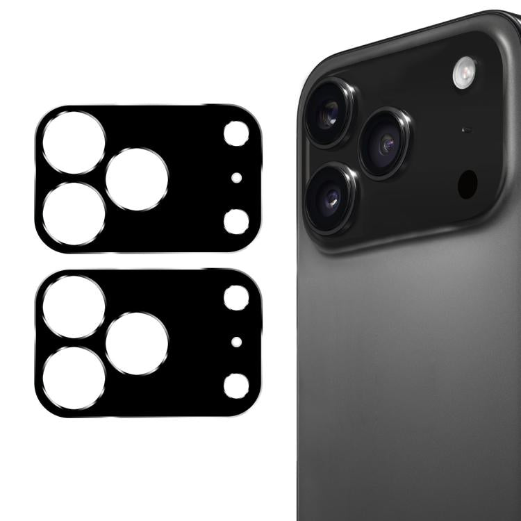 2 pellicole in vetro temperato ENKAY Hat-Prince Black 9H per obiettivo fotocamera posteriore., For iPhone 17 Pro Max, For iPhone 17 Pro, For iPhone 17, For iPhone Air