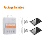 2 pellicole in vetro temperato ENKAY Hat-Prince Black 9H per obiettivo fotocamera posteriore., For iPhone 17 Pro Max, For iPhone 17 Pro, For iPhone 17, For iPhone Air