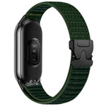 Cinturino per orologio in nylon intrecciato con fibbia a paracadute e motivo montano, con punta in metallo., For Xiaomi Smart Band 10 / 9 / 8