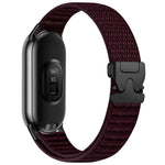 Cinturino per orologio in nylon intrecciato con fibbia a paracadute e motivo montano, con punta in metallo., For Xiaomi Smart Band 10 / 9 / 8