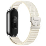 Cinturino per orologio in nylon intrecciato con fibbia a paracadute e motivo montano, con punta in metallo., For Xiaomi Smart Band 10 / 9 / 8