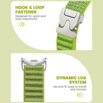 Cinturino per orologio in nylon intrecciato con fibbia a paracadute e motivo montano, con punta in metallo., For Xiaomi Smart Band 10 / 9 / 8