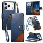 Portafoglio con cerniera e cinturino in ecopelle vegana, For iPhone 17 Pro Max, For iPhone 17 Pro, For iPhone 17, For iPhone Air