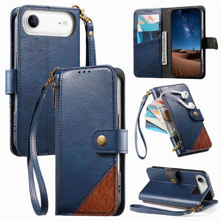 Portafoglio con cerniera e cinturino in ecopelle vegana, For iPhone 17 Pro Max, For iPhone 17 Pro, For iPhone 17, For iPhone Air