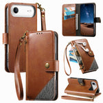 Portafoglio con cerniera e cinturino in ecopelle vegana, For iPhone 17 Pro Max, For iPhone 17 Pro, For iPhone 17, For iPhone Air