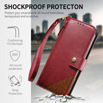 Portafoglio con cerniera e cinturino in ecopelle vegana, For iPhone 15 Pro Max, For iPhone 15 Pro, For iPhone 15 Plus, For iPhone 15