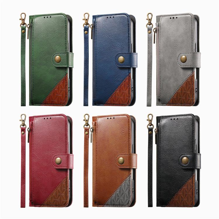 Portafoglio con cerniera e cinturino in ecopelle vegana, For iPhone 17 Pro Max, For iPhone 17 Pro, For iPhone 17, For iPhone Air