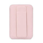 Borsa porta carte magnetica ultrasottile in pelle vegana con supporto