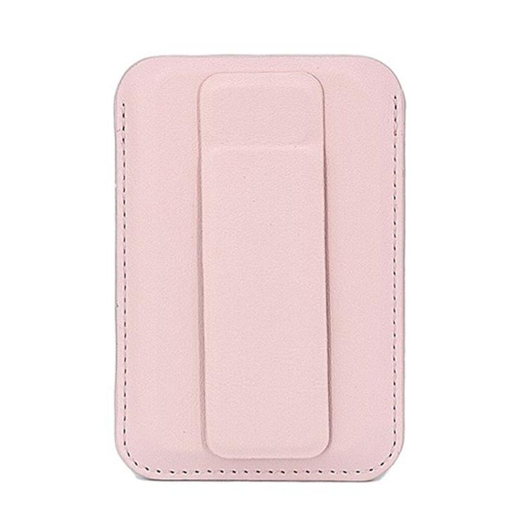 Borsa porta carte magnetica ultrasottile in pelle vegana con supporto