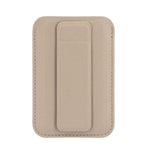 Borsa porta carte magnetica ultrasottile in pelle vegana con supporto