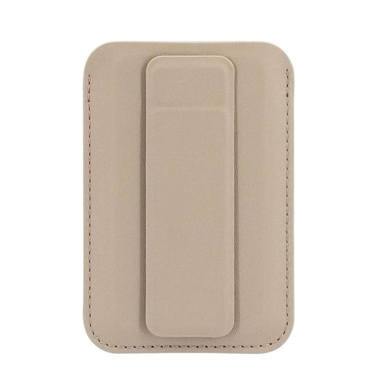 Borsa porta carte magnetica ultrasottile in pelle vegana con supporto