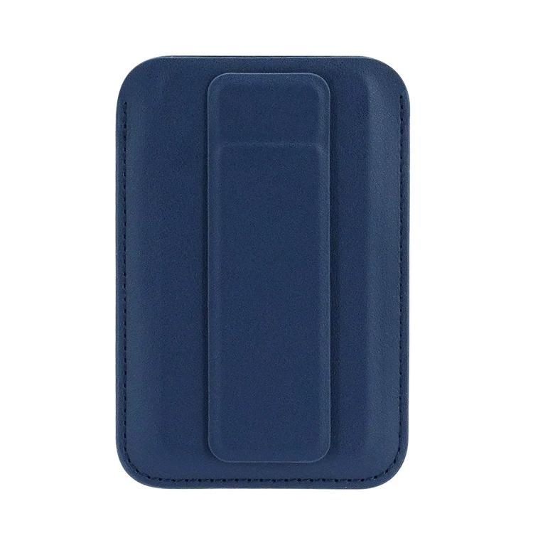 Borsa porta carte magnetica ultrasottile in pelle vegana con supporto