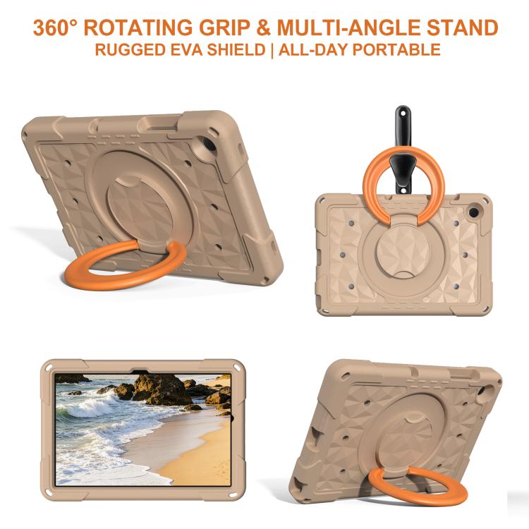 Custodia per tablet antiurto con supporto girevole ad anello magico e tracolla., For Samsung Galaxy Tab A11+ / A9+, For Samsung Galaxy Tab A11 / A9