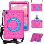 Custodia per tablet antiurto con supporto girevole ad anello magico e tracolla., For Samsung Galaxy Tab A11+ / A9+, For Samsung Galaxy Tab A11 / A9
