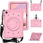 Custodia per tablet antiurto con supporto girevole ad anello magico e tracolla., For Samsung Galaxy Tab A11+ / A9+, For Samsung Galaxy Tab A11 / A9