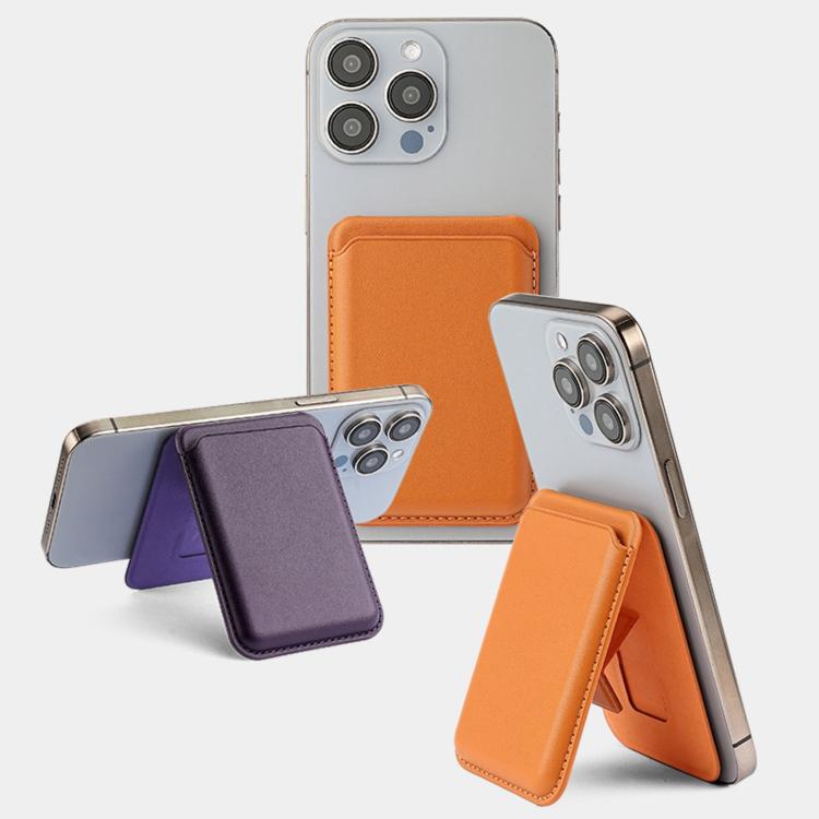 Portacarte magnetico a forma di A in ecopelle