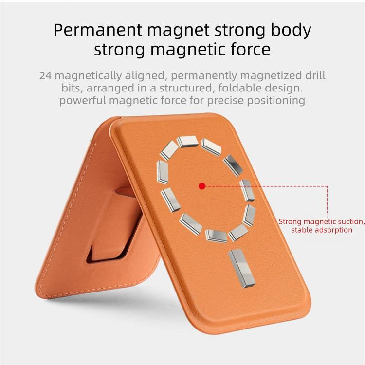 Portacarte magnetico a forma di A in ecopelle