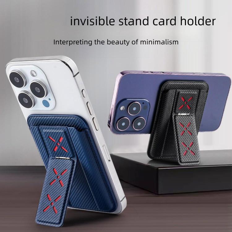 Porta carte pieghevole con supporto magnetico invisibile