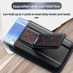 Porta carte pieghevole con supporto magnetico invisibile