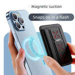 Porta carte pieghevole con supporto magnetico invisibile