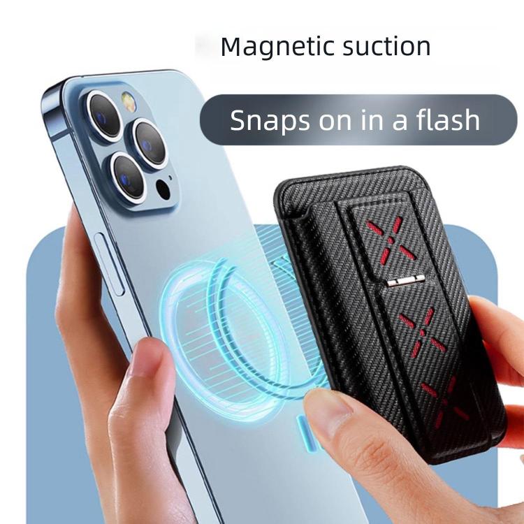 Porta carte pieghevole con supporto magnetico invisibile