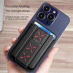 Porta carte pieghevole con supporto magnetico invisibile