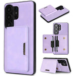 Custodia per telefono in pelle Kalebol Strong MagSafe con porta carte magnetico a due ante e chiusura a strappo., For Galaxy S26+ 5G, For Galaxy S26 Ultra 5G, For Galaxy S26 5G, For Galaxy S25 5G