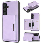 Custodia per telefono in pelle Kalebol Strong MagSafe con porta carte magnetico a due ante e chiusura a strappo., For Galaxy S26+ 5G, For Galaxy S26 Ultra 5G, For Galaxy S26 5G, For Galaxy S25 5G