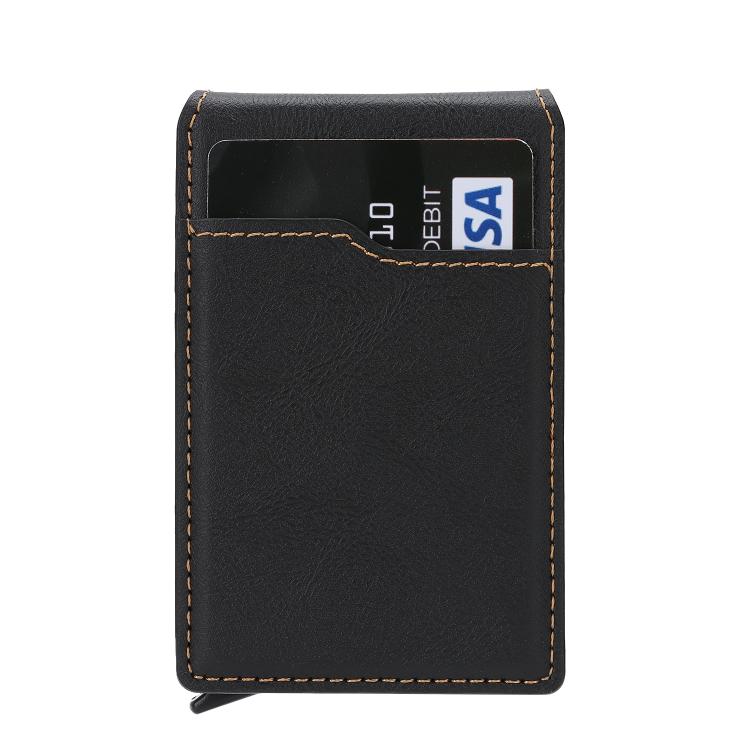Anello magnetico in lega, porta carte in ecopelle