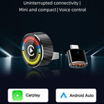 M47 2 in 1 AI Box Convertitore da cablato a wireless per CarPlay/Android Auto Adattatore wireless per auto, M47
