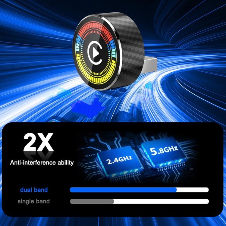 M47 2 in 1 AI Box Convertitore da cablato a wireless per CarPlay/Android Auto Adattatore wireless per auto, M47