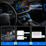 M47 2 in 1 AI Box Convertitore da cablato a wireless per CarPlay/Android Auto Adattatore wireless per auto, M47