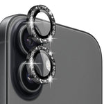 NORTHJO 1 Set Pellicola protettiva per obiettivo fotografico con anello in metallo glitterato, For iPhone 17