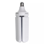 Lampadina LED E27 da 45W SMD2835 228leds Lampada da soffitto regolabile ad angolo della lama del ventilatore pieghevole super luminoso Luci a risparmio energetico per la casa