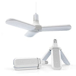 Lampadina LED E27 da 45W SMD2835 228leds Lampada da soffitto regolabile ad angolo della lama del ventilatore pieghevole super luminoso Luci a risparmio energetico per la casa