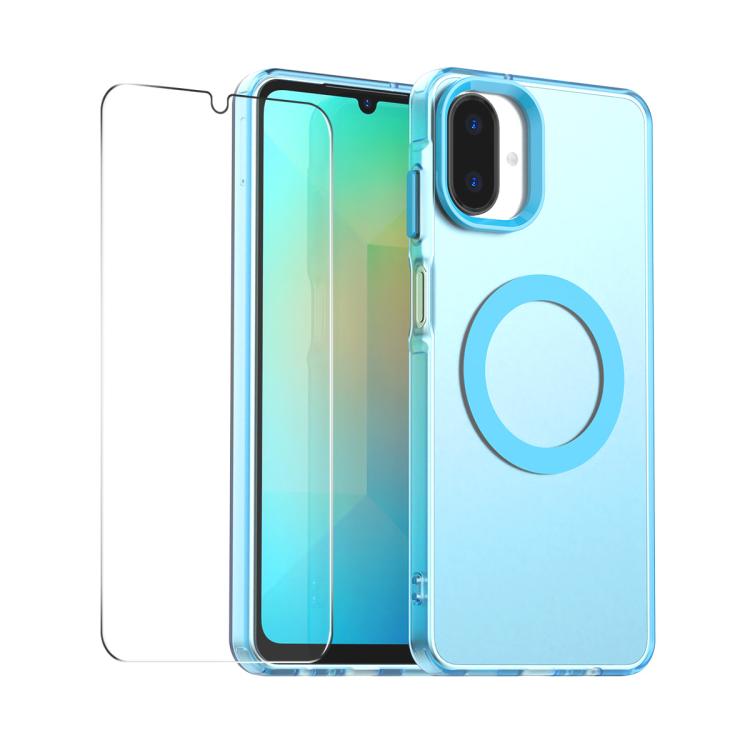 Custodia per telefono ENKAY Hat-Prince MagSafe Candy Color con pellicola protettiva 9H., For Galaxy A08 / A07 4G, For Samsung Galaxy A35 5G, For Galaxy A18 / A17 / A26
