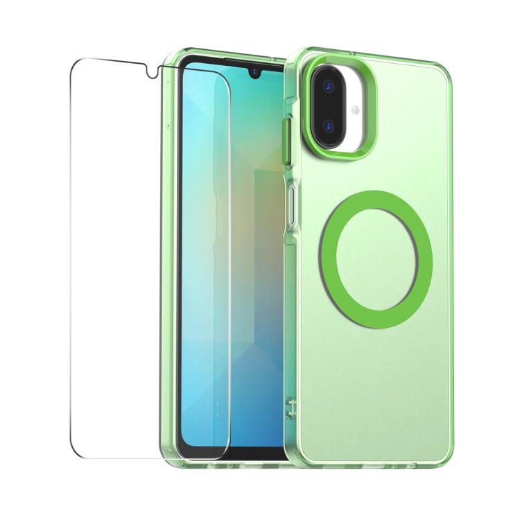 Custodia per telefono ENKAY Hat-Prince MagSafe Candy Color con pellicola protettiva 9H., For Galaxy A08 / A07 4G, For Samsung Galaxy A35 5G, For Galaxy A18 / A17 / A26