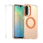 Custodia per telefono ENKAY Hat-Prince MagSafe Candy Color con pellicola protettiva 9H., For Galaxy A08 / A07 4G, For Samsung Galaxy A35 5G, For Galaxy A18 / A17 / A26