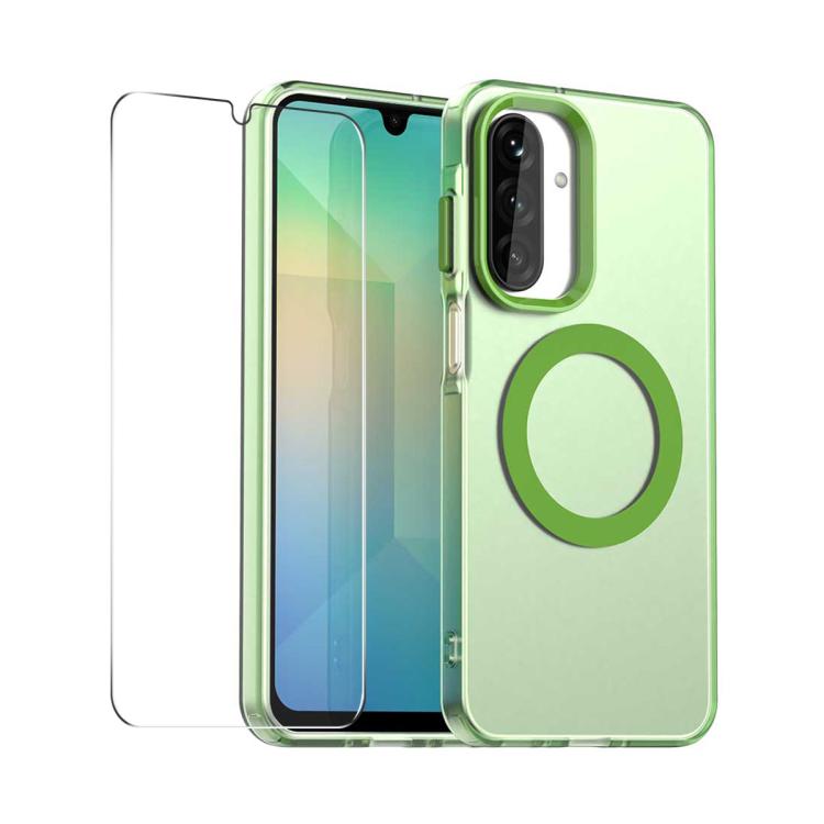 Custodia per telefono ENKAY Hat-Prince MagSafe Candy Color con pellicola protettiva 9H., For Galaxy A08 / A07 4G, For Samsung Galaxy A35 5G, For Galaxy A18 / A17 / A26