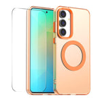 Custodia per telefono ENKAY Hat-Prince MagSafe Candy Color con pellicola protettiva 9H., For Galaxy A08 / A07 4G, For Samsung Galaxy A35 5G, For Galaxy A18 / A17 / A26