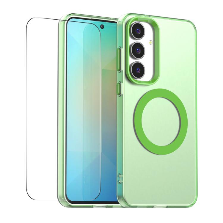 Custodia per telefono ENKAY Hat-Prince MagSafe Candy Color con pellicola protettiva 9H., For Galaxy A57 5G, For Galaxy A37 5G, For Samsung Galaxy S25 FE 5G