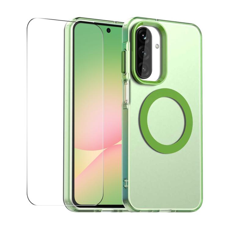 Custodia per telefono ENKAY Hat-Prince MagSafe Candy Color con pellicola protettiva 9H., For Galaxy A57 5G, For Galaxy A37 5G, For Samsung Galaxy S25 FE 5G
