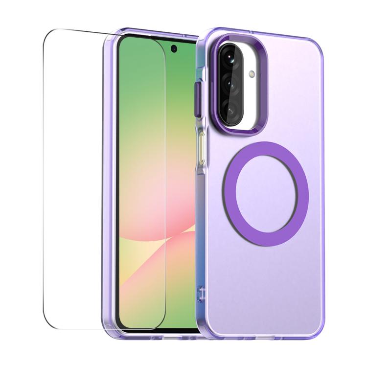 Custodia per telefono ENKAY Hat-Prince MagSafe Candy Color con pellicola protettiva 9H., For Galaxy A57 5G, For Galaxy A37 5G, For Samsung Galaxy S25 FE 5G