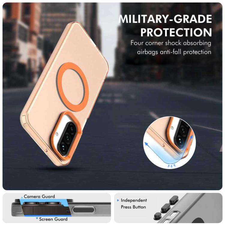 Custodia per telefono ENKAY Hat-Prince MagSafe Candy Color con pellicola protettiva 9H., For Galaxy A57 5G, For Galaxy A37 5G, For Samsung Galaxy S25 FE 5G