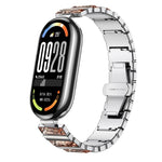 Cinturino per orologio in acciaio inossidabile con diamanti, For Xiaomi Smart Band 10 / 9 / 8
