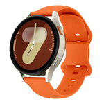 Cinturino per orologio in silicone tinta unita con chiusura a farfalla e texture a litchi., 18mm, 20mm